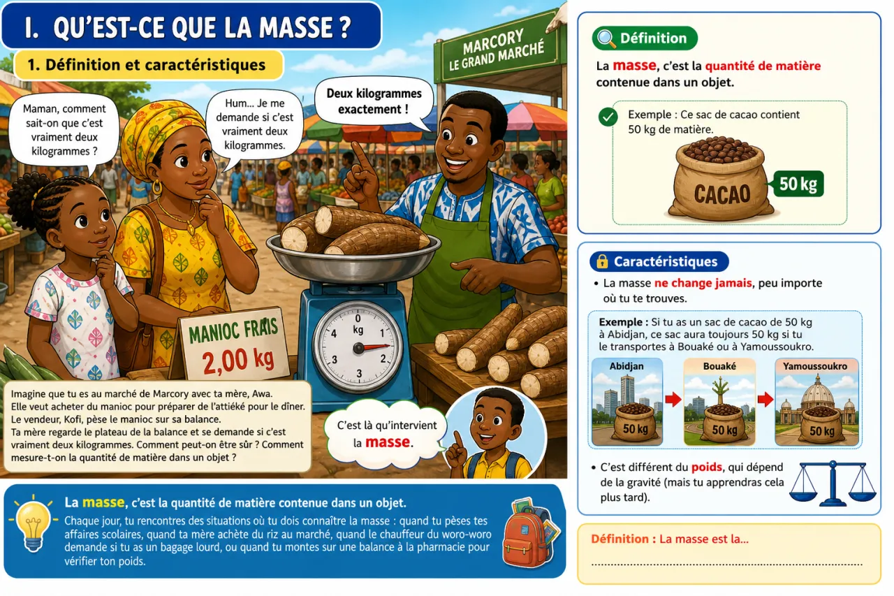 La masse — illustration