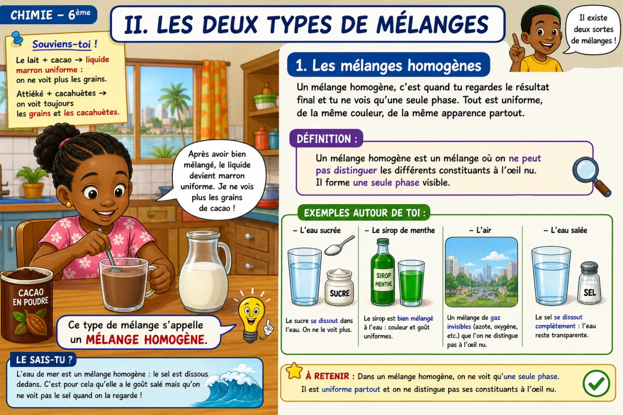 Les mélanges — illustration