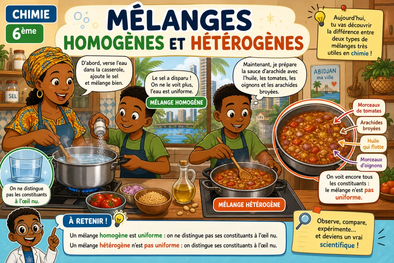 Mélanges homogènes et hétérogènes