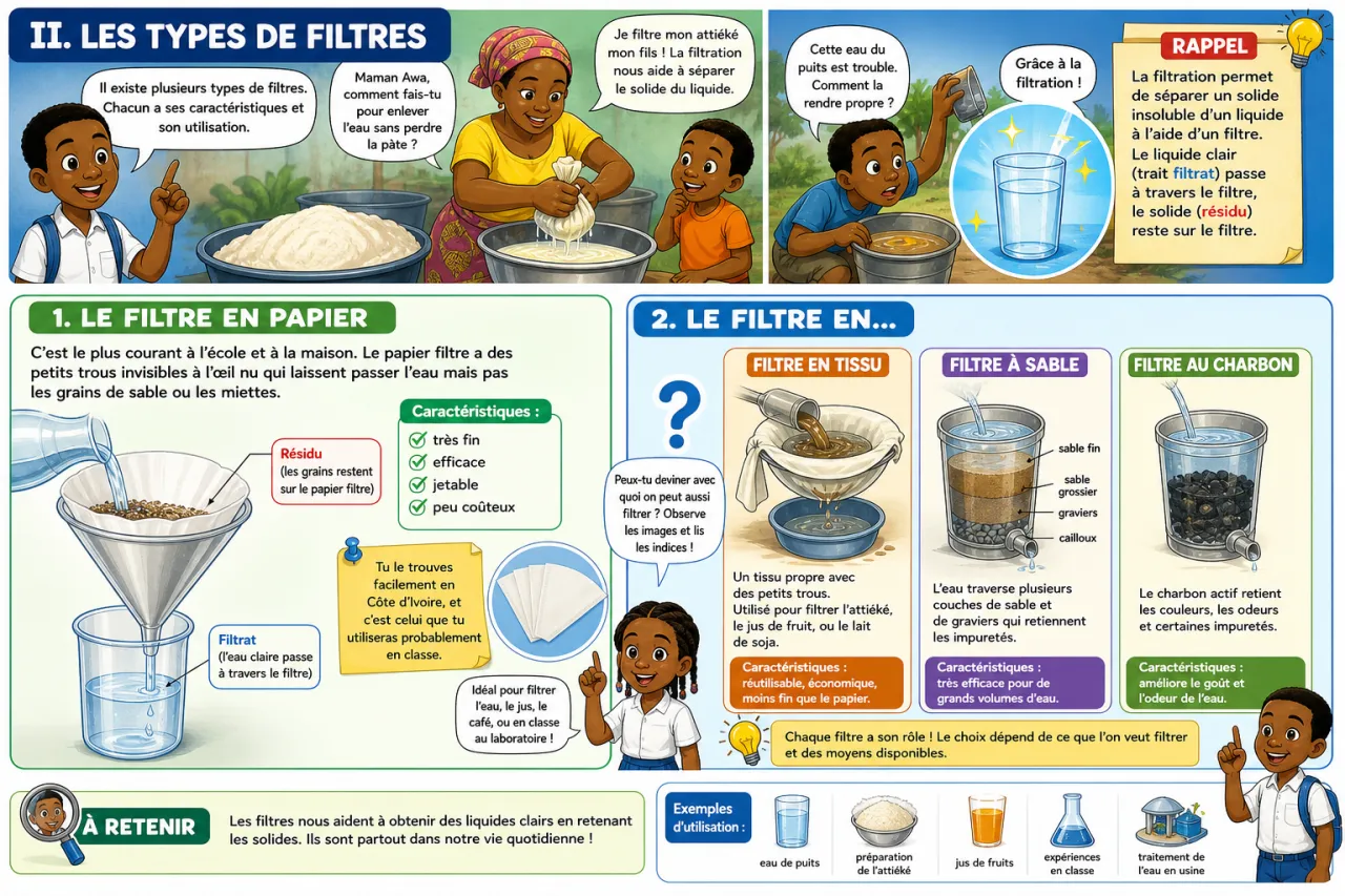La filtration — illustration
