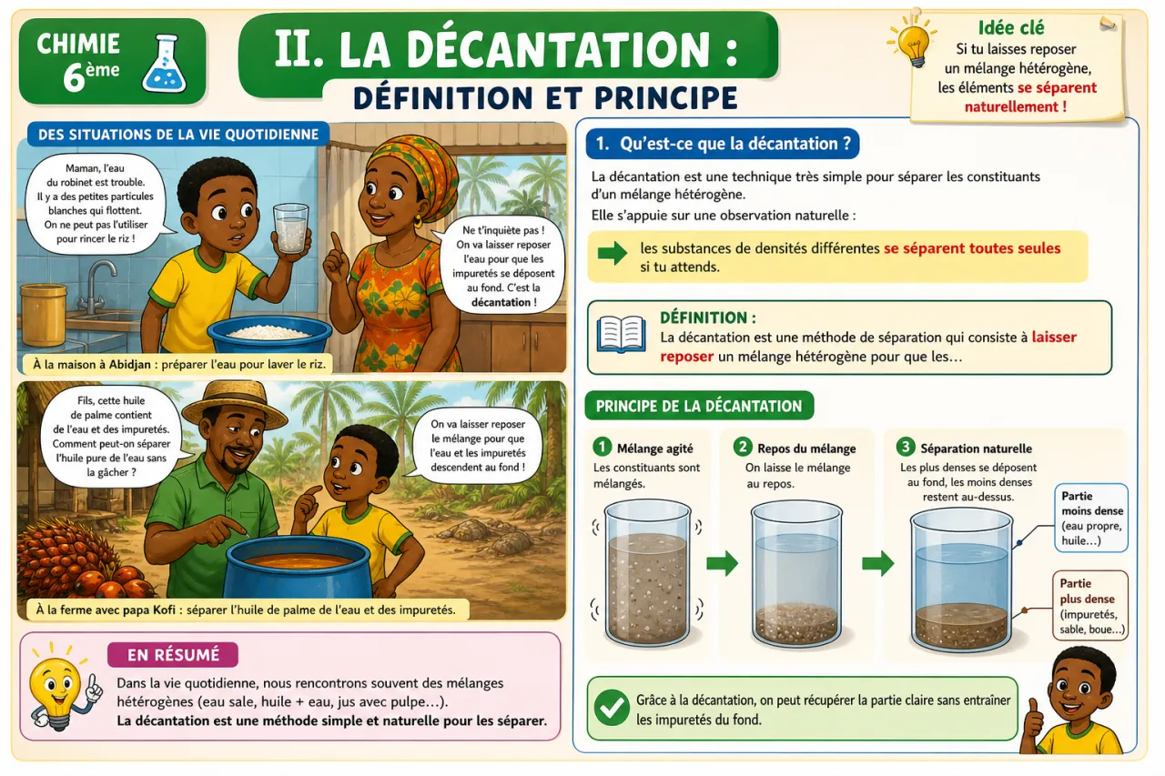 La décantation — illustration