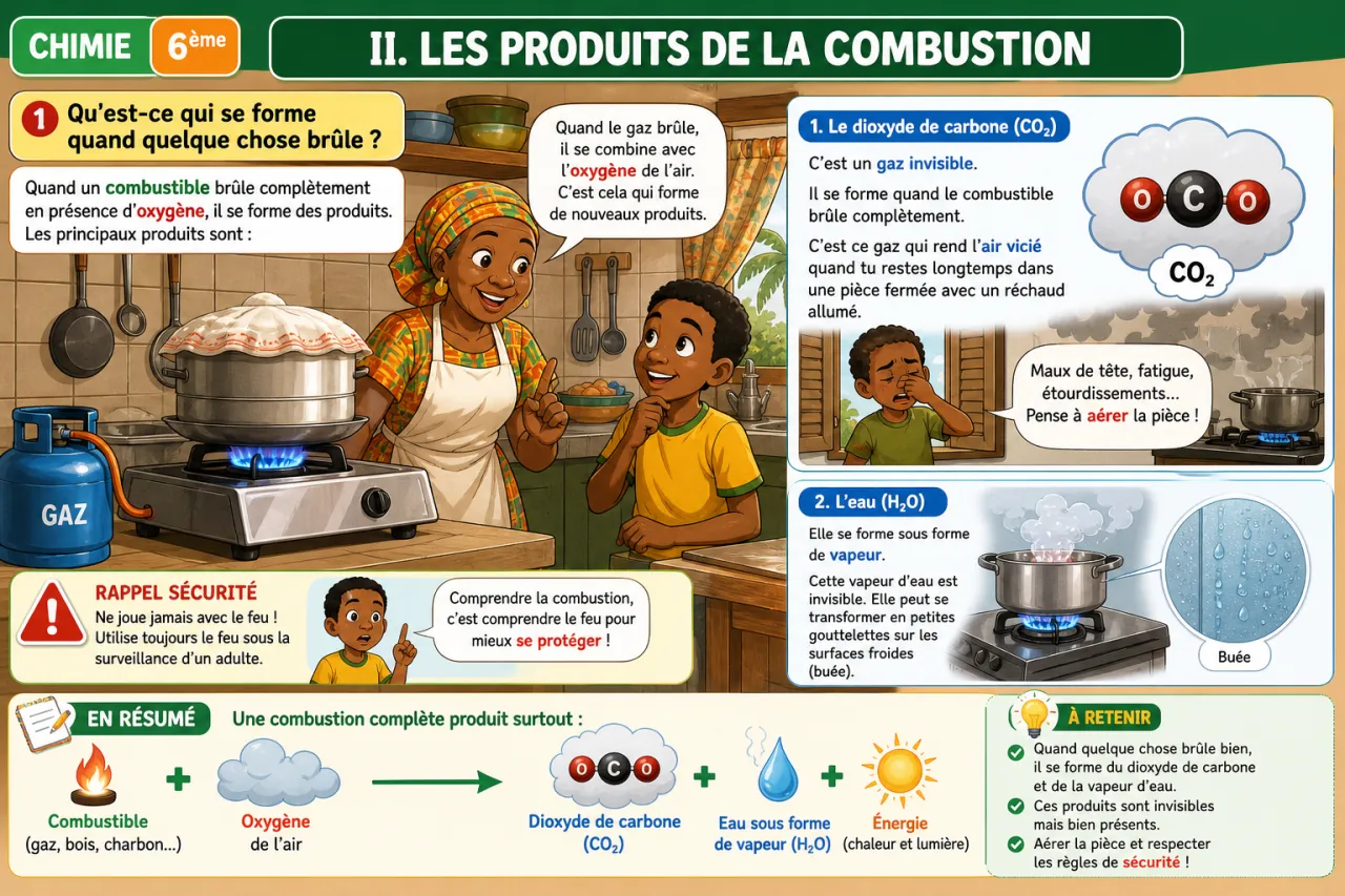 La combustion — illustration