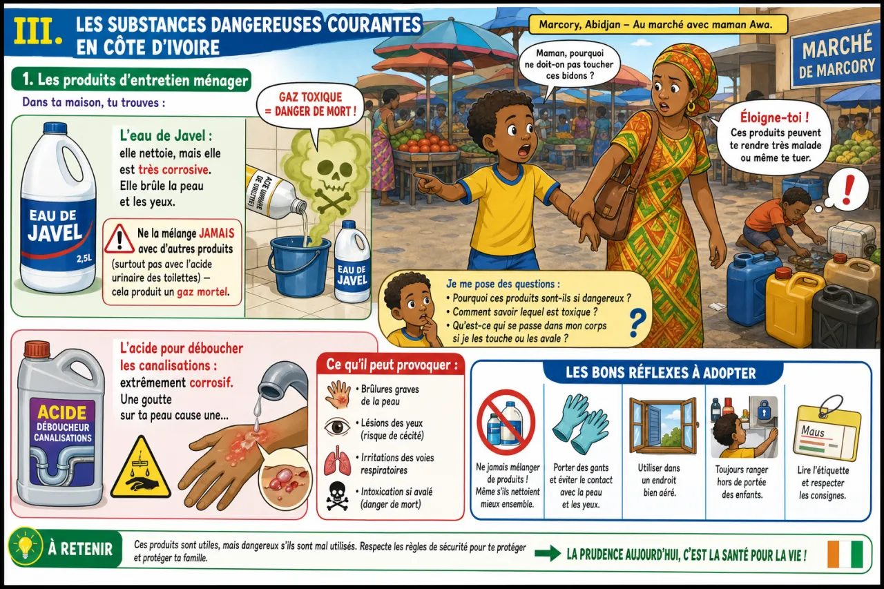 Les dangers de certaines substances — illustration