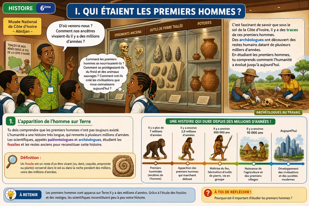 Les premiers hommes — illustration
