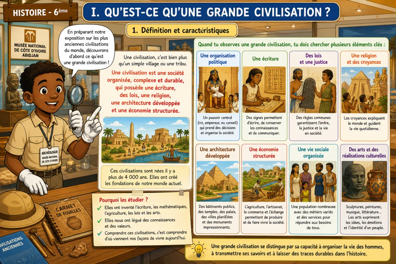 Les grandes civilisations — illustration