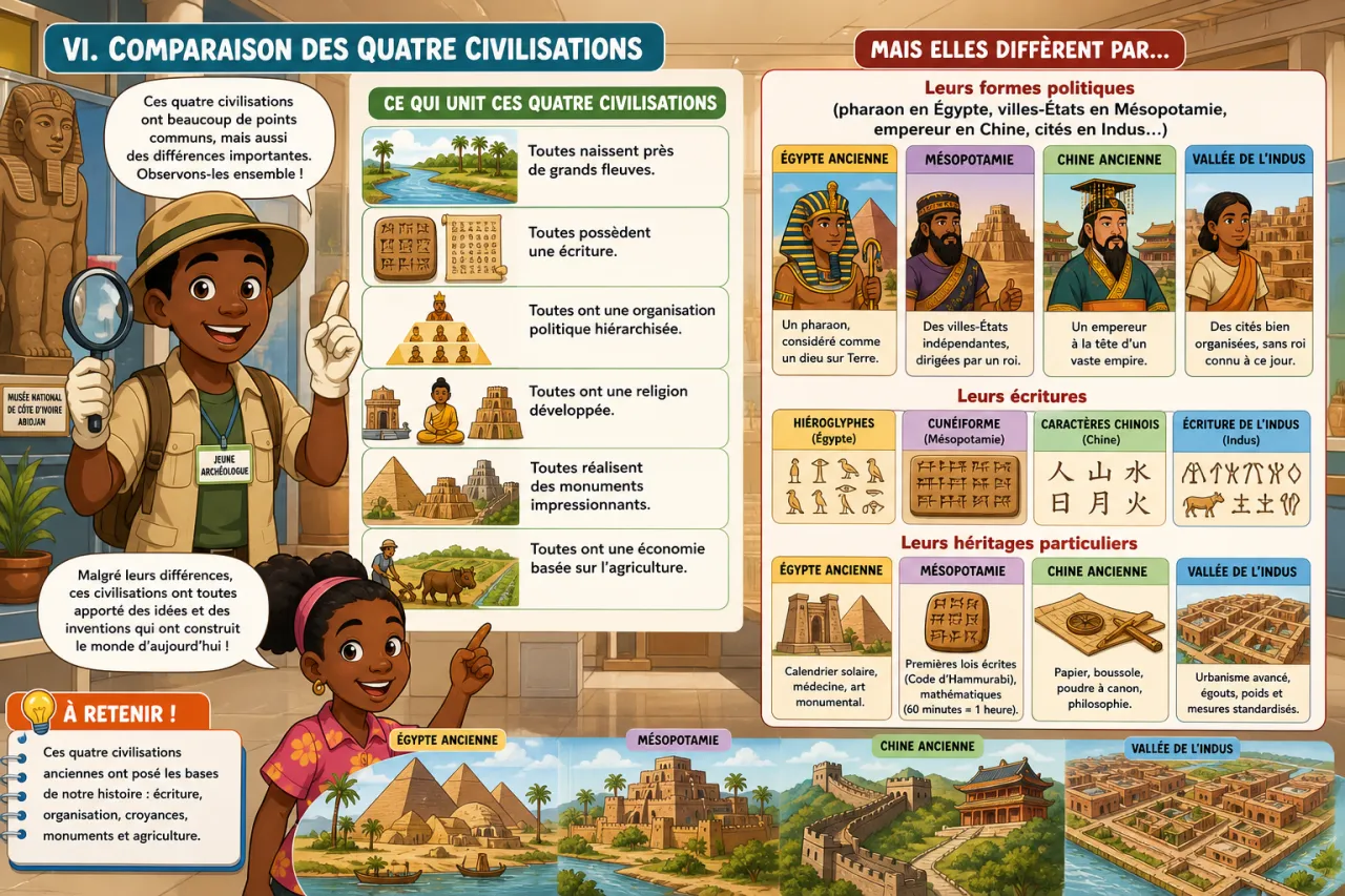 Les grandes civilisations — illustration