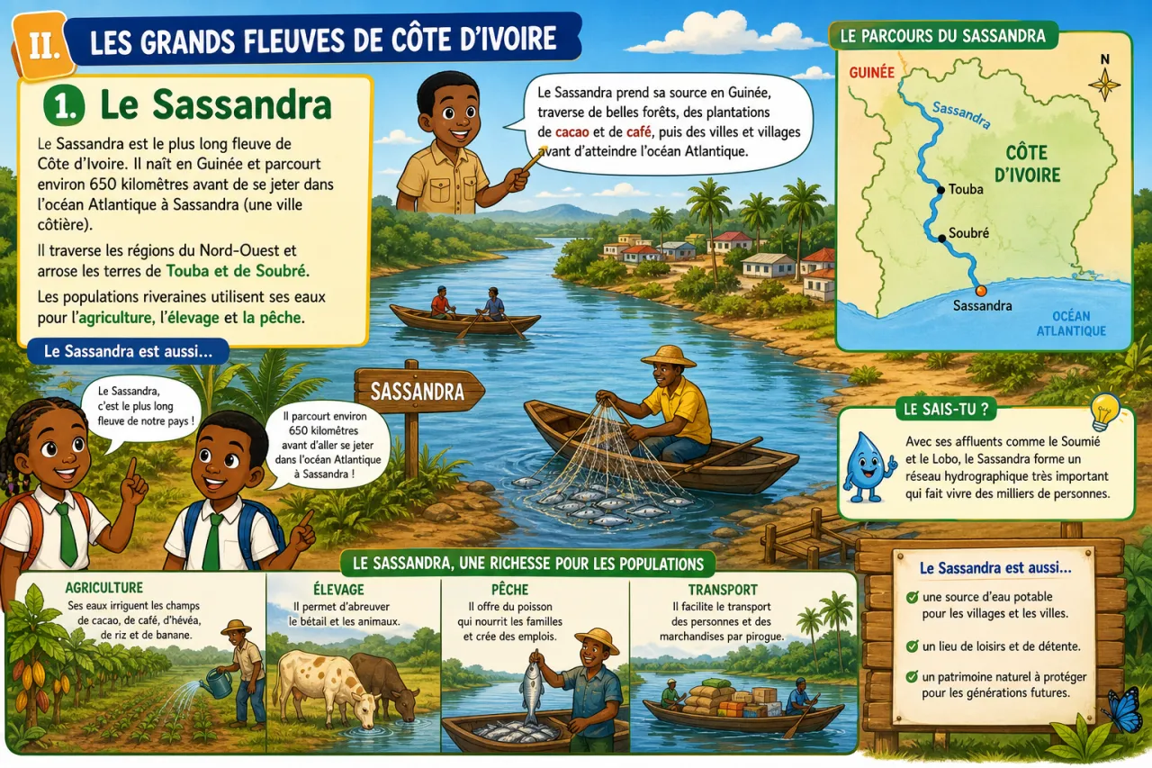 Les cours d’eau — illustration