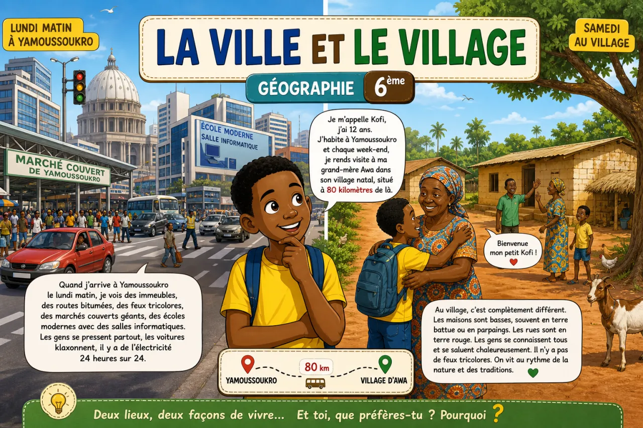 La ville et le village