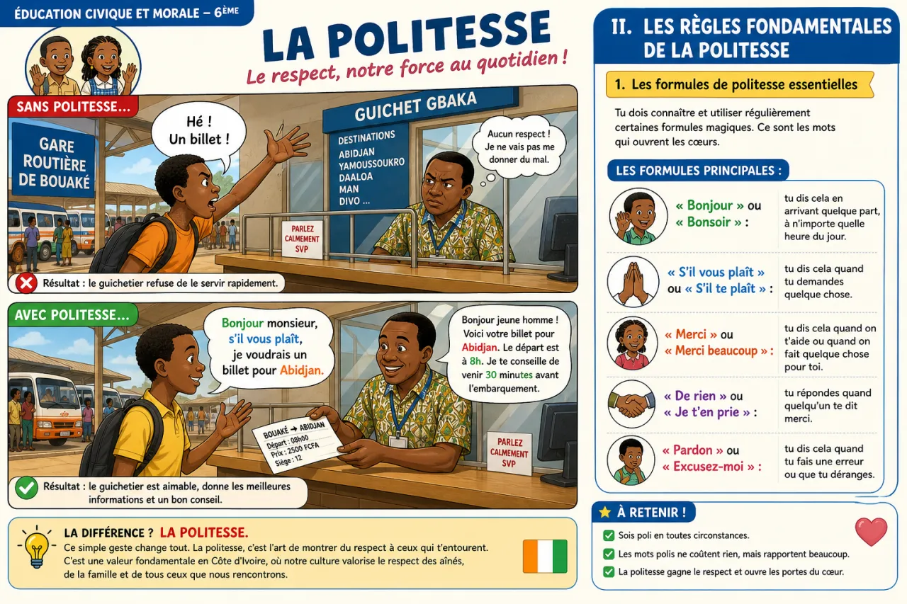 La politesse — illustration