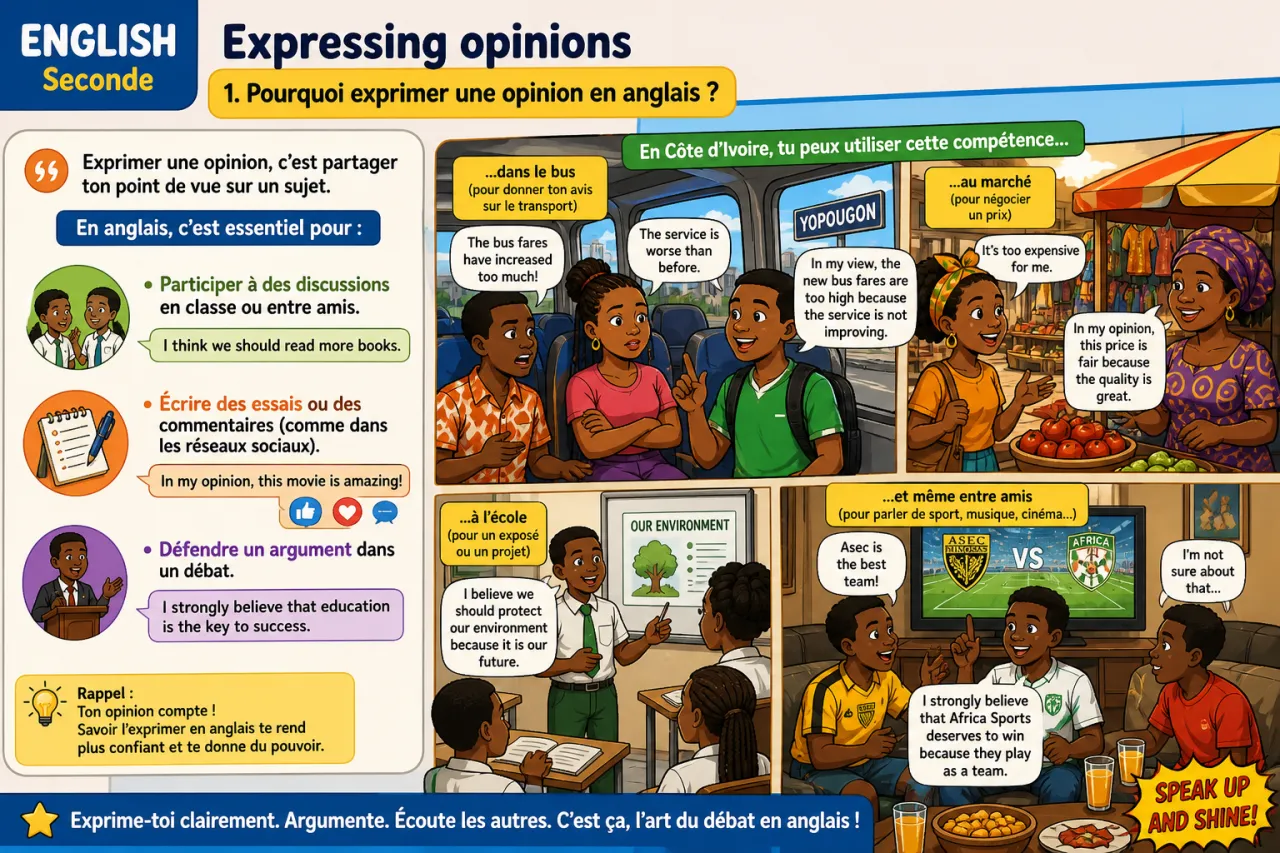 Expressing opinions — illustration