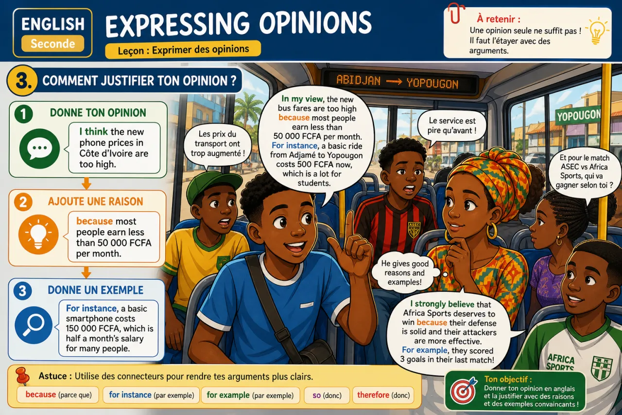 Expressing opinions — illustration