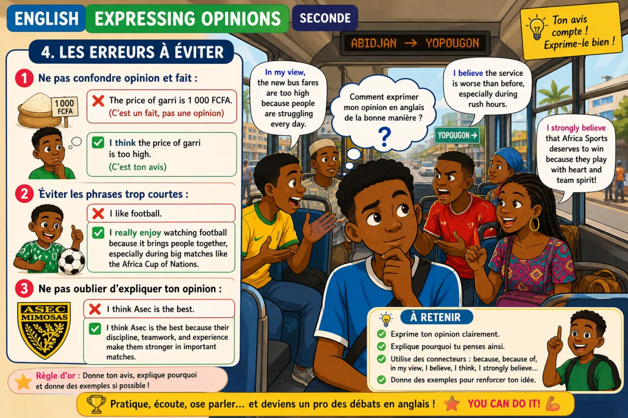 Expressing opinions — illustration