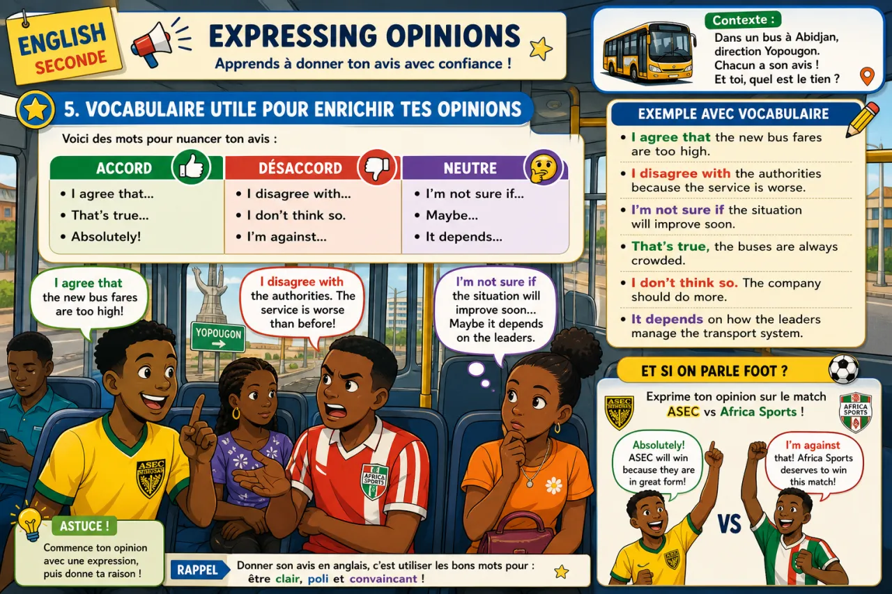Expressing opinions — illustration