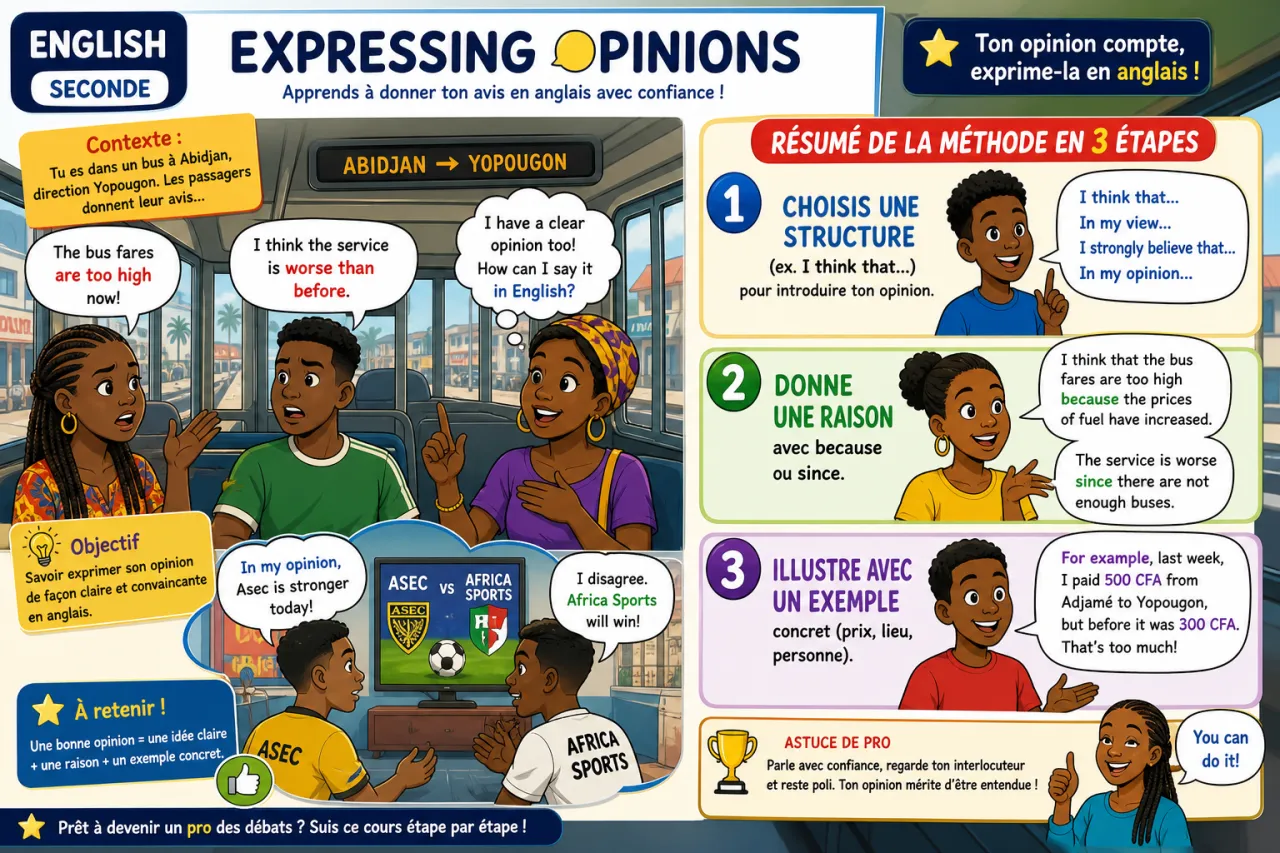 Expressing opinions — illustration