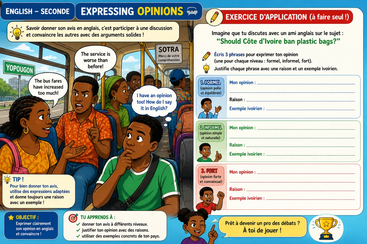 Expressing opinions — illustration