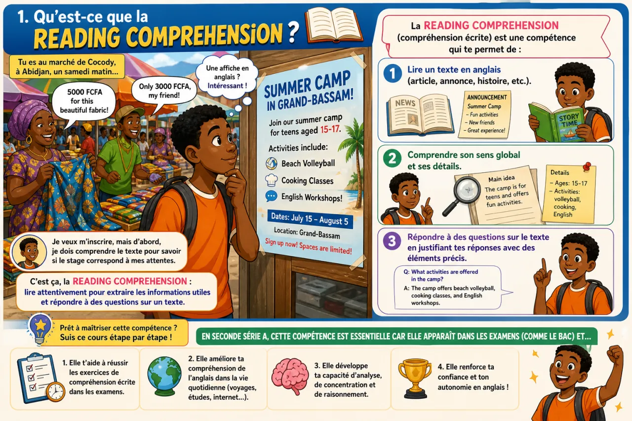 Reading comprehension — illustration