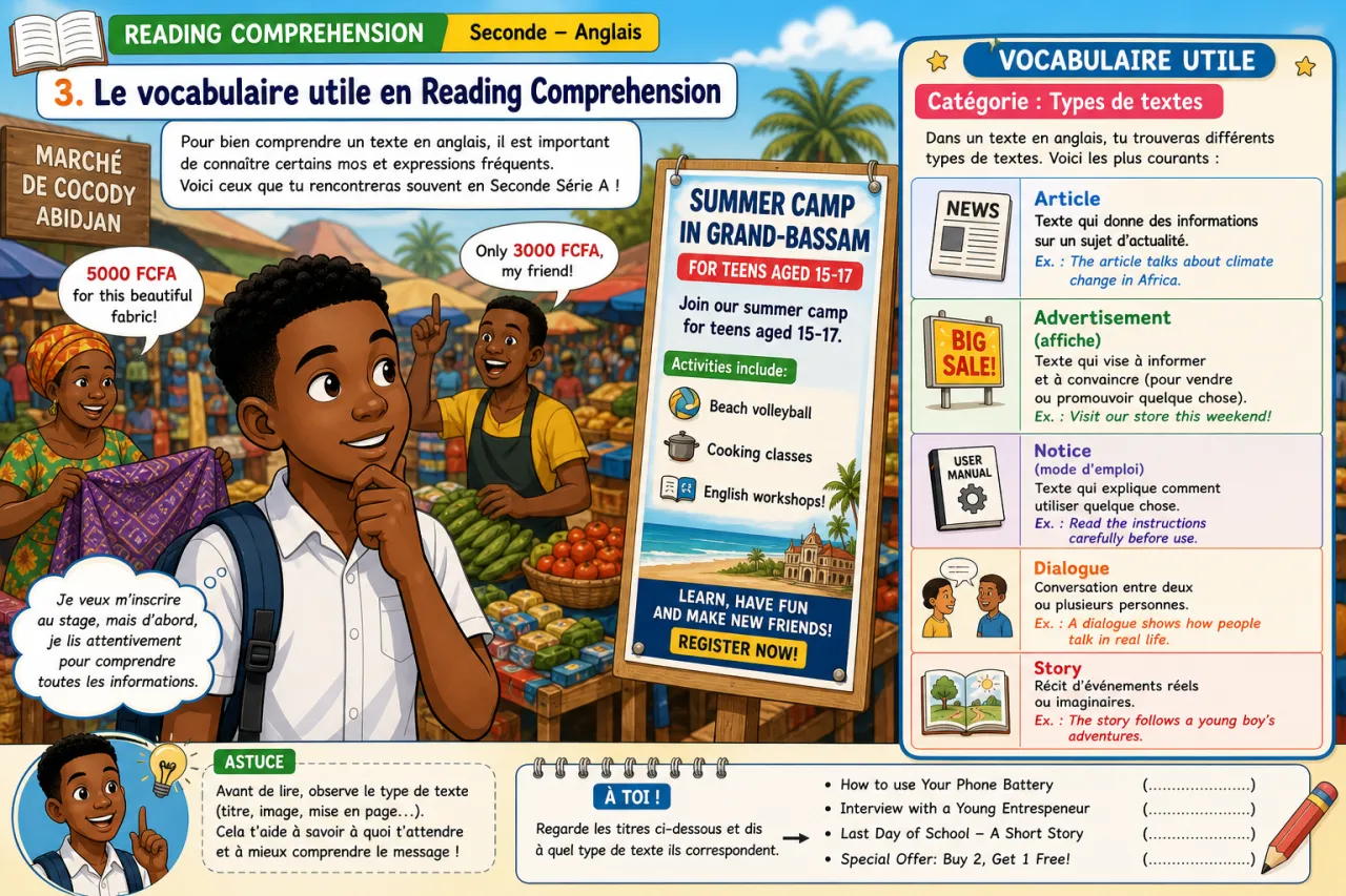 Reading comprehension — illustration