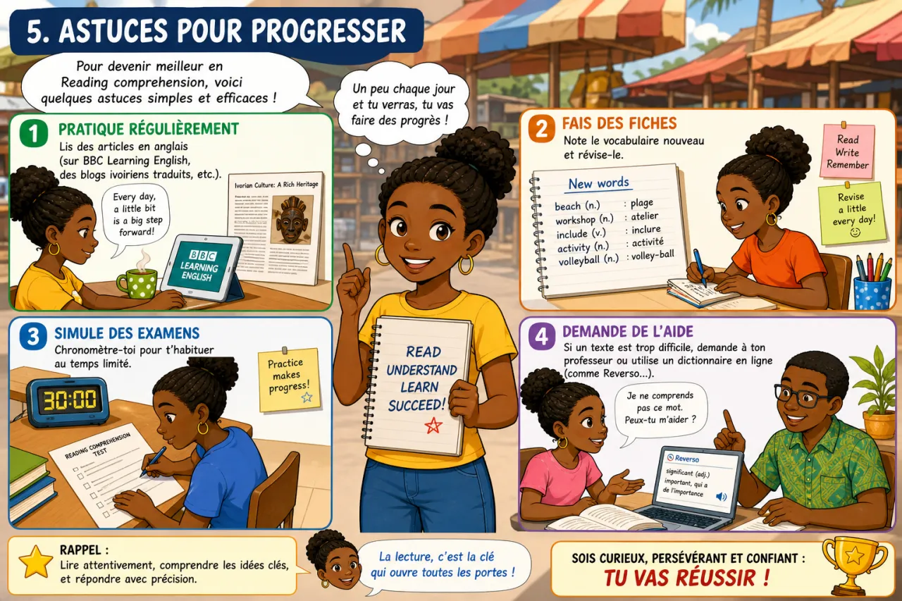 Reading comprehension — illustration
