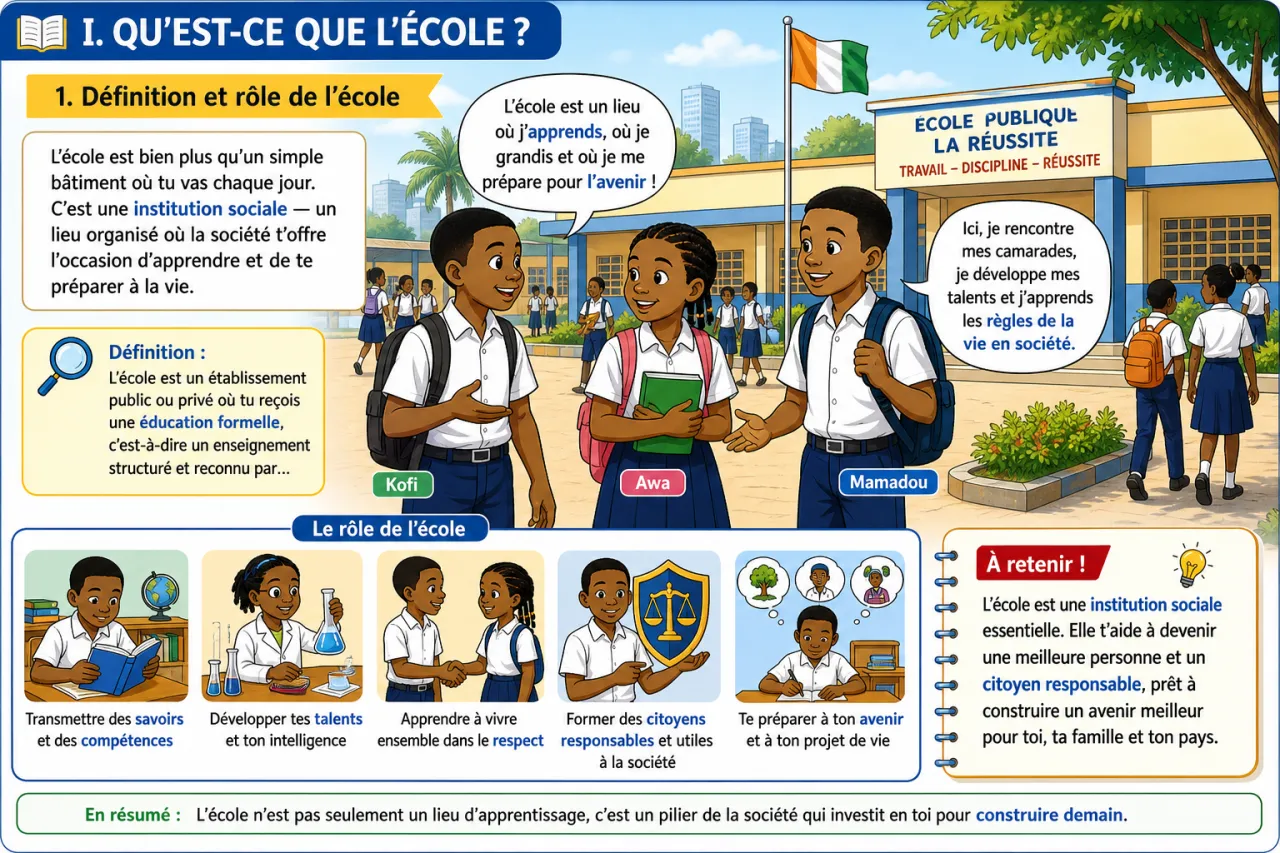L’école — illustration