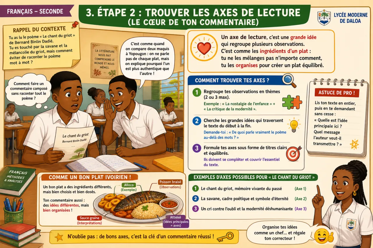 Le commentaire composé — illustration