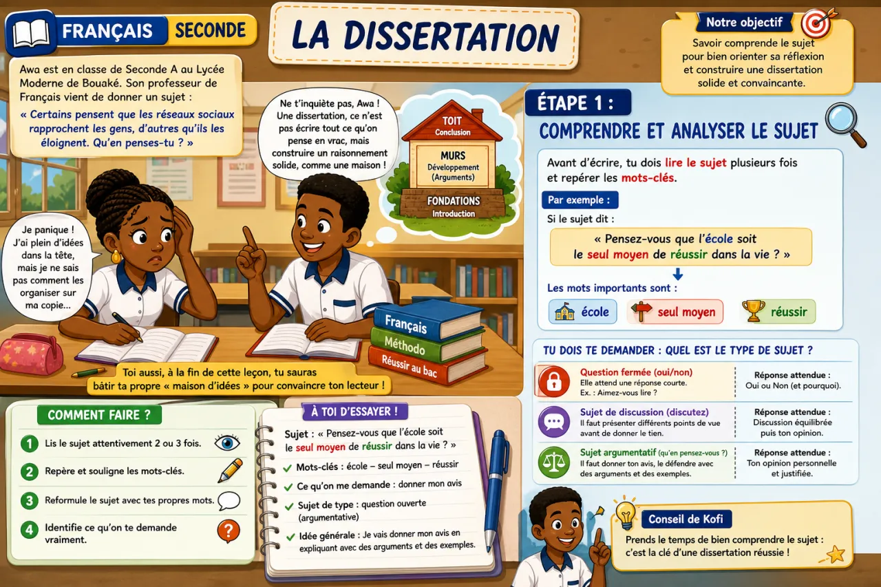 La dissertation — illustration