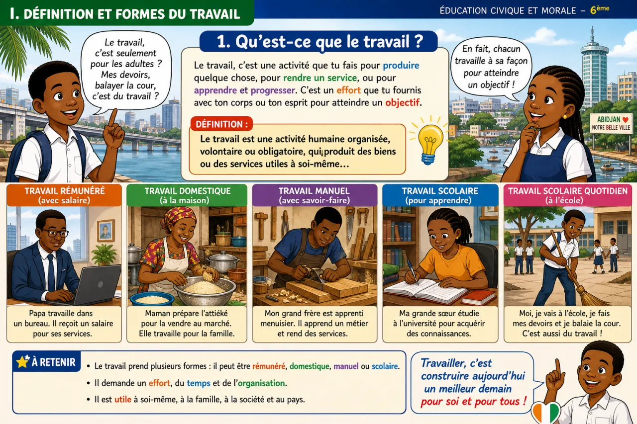 Le travail — illustration