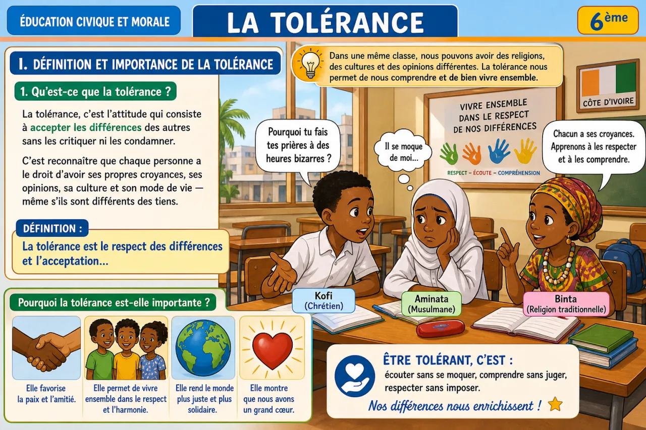 La tolérance — illustration