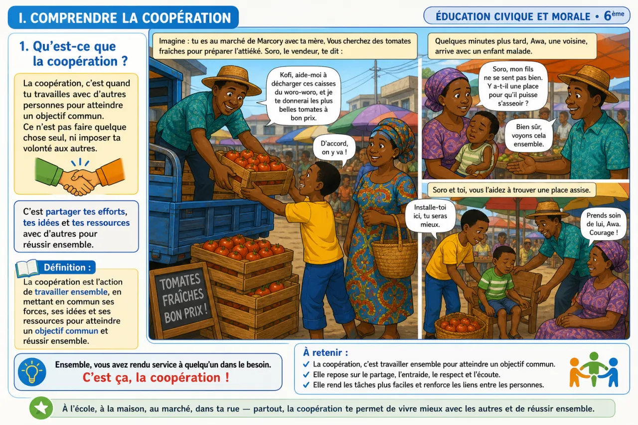 La coopération — illustration