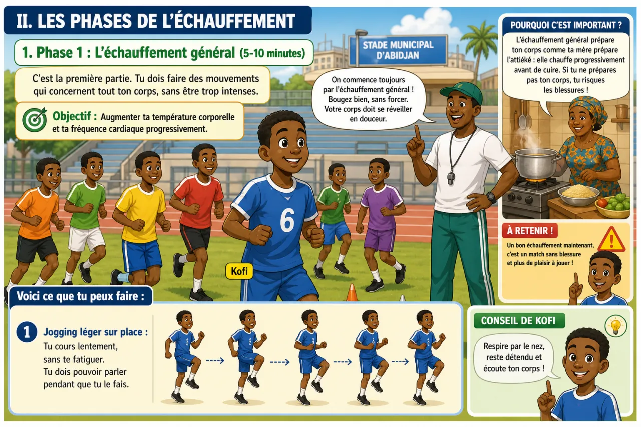Échauffement — illustration