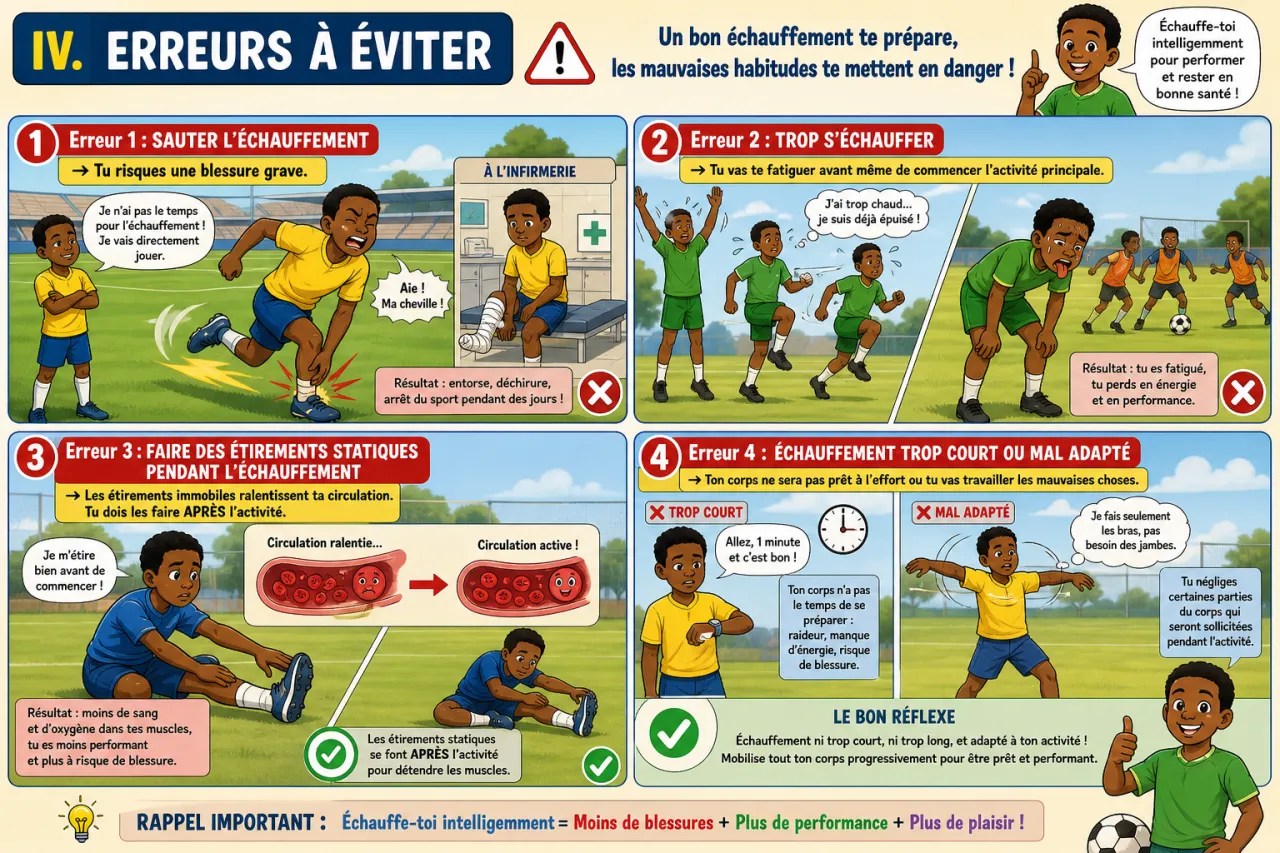 Échauffement — illustration