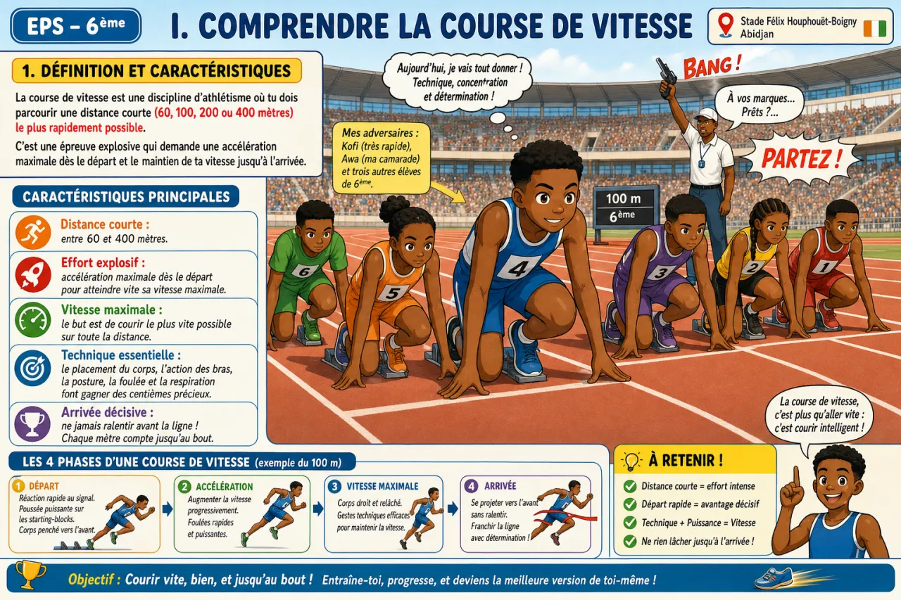 Course de vitesse — illustration