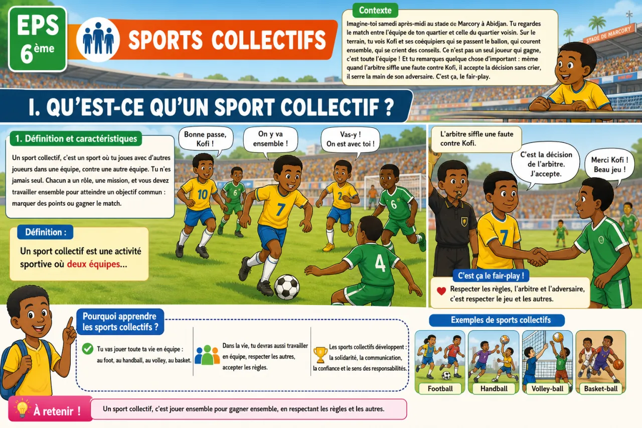 Sports collectifs — illustration