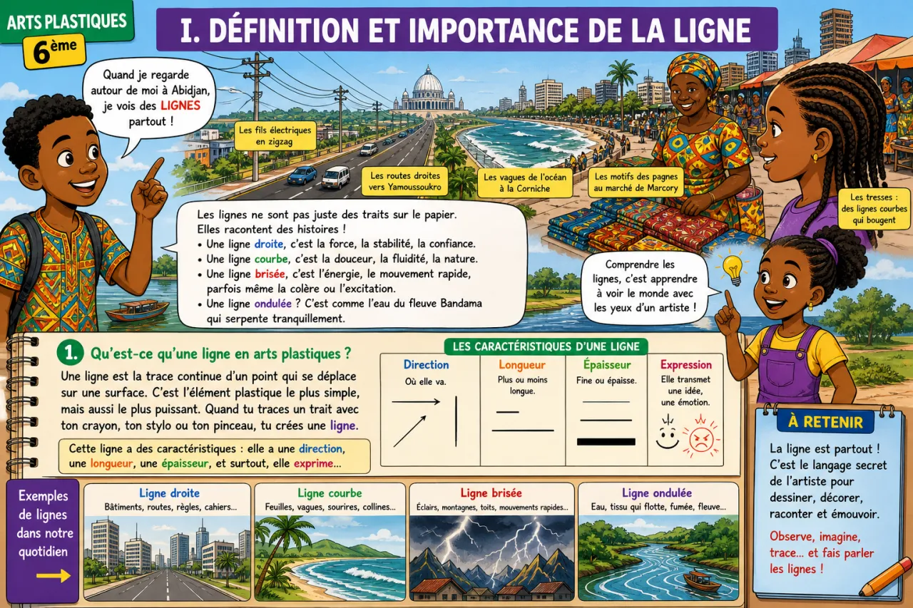 Les lignes — illustration
