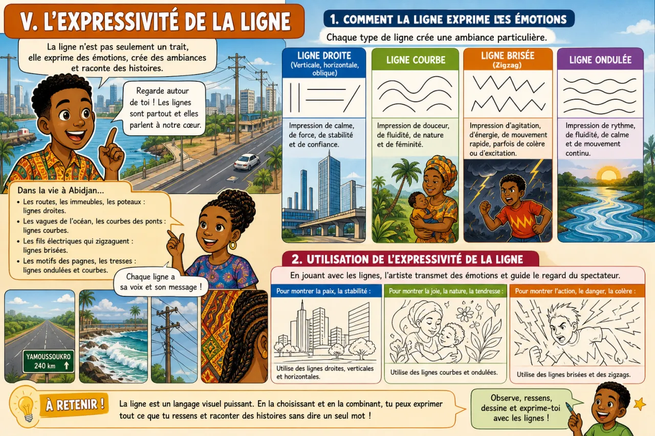 Les lignes — illustration
