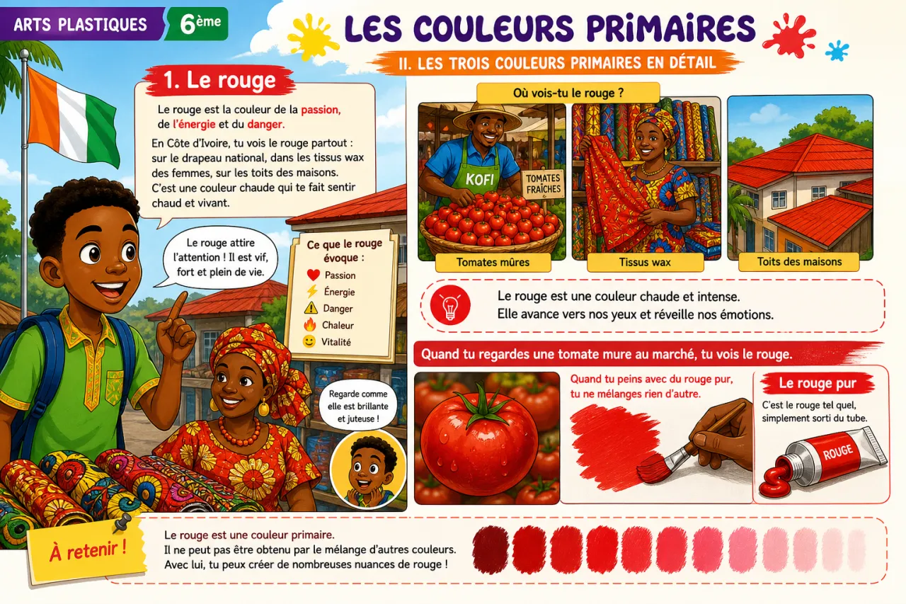 Les couleurs primaires — illustration