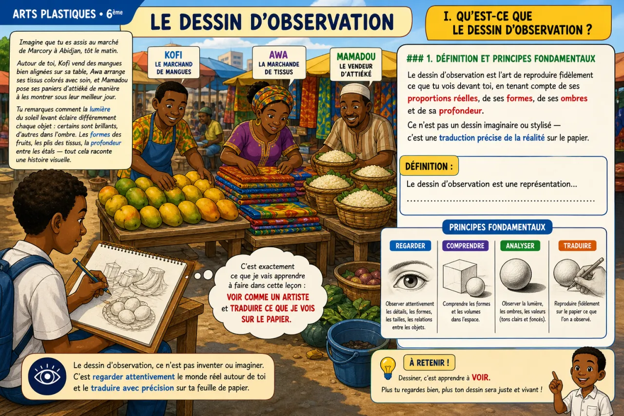 Le dessin d’observation — illustration