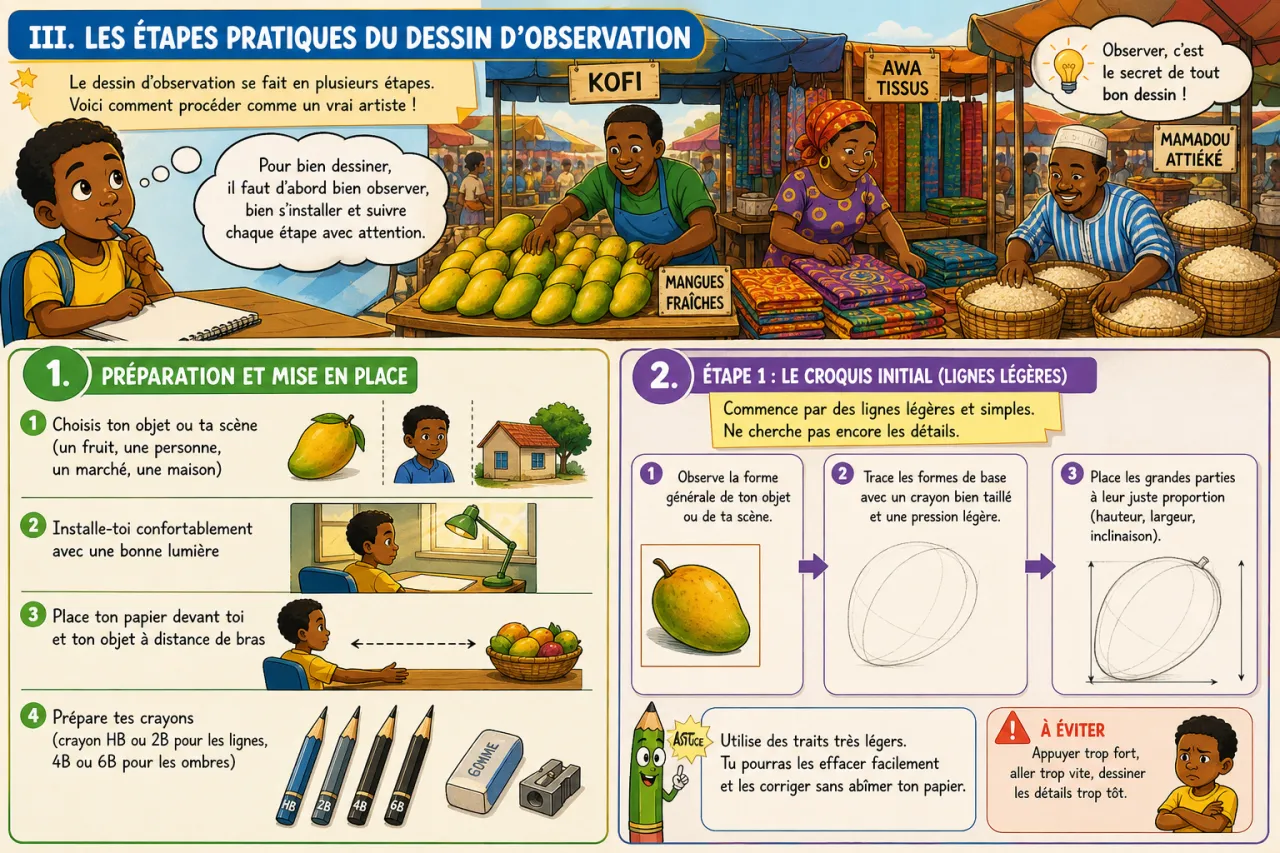 Le dessin d’observation — illustration