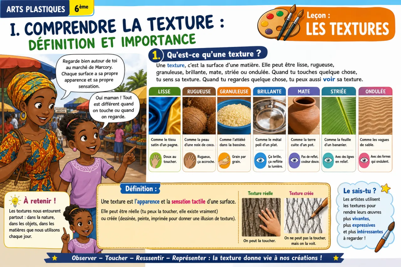 Les textures — illustration