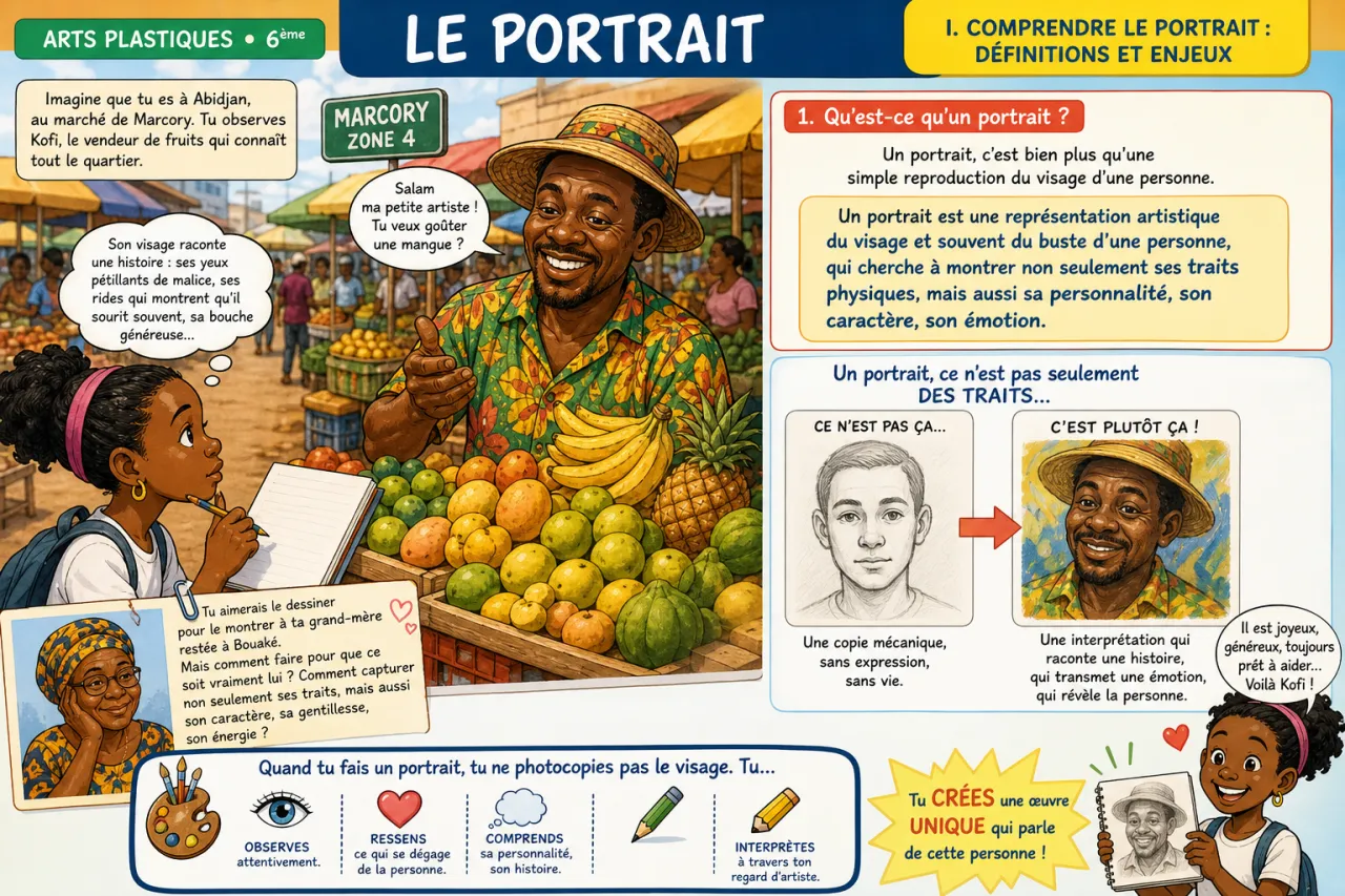 Le portrait — illustration