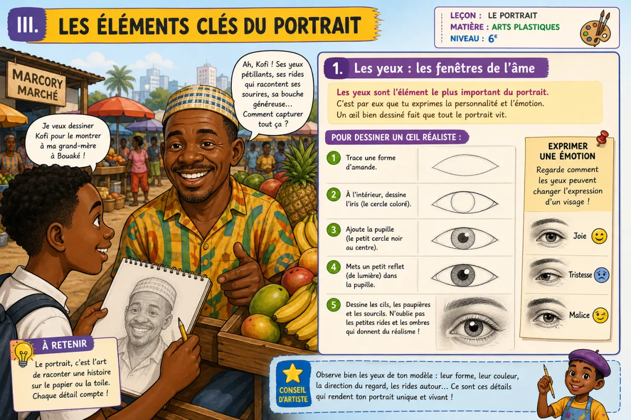 Le portrait — illustration