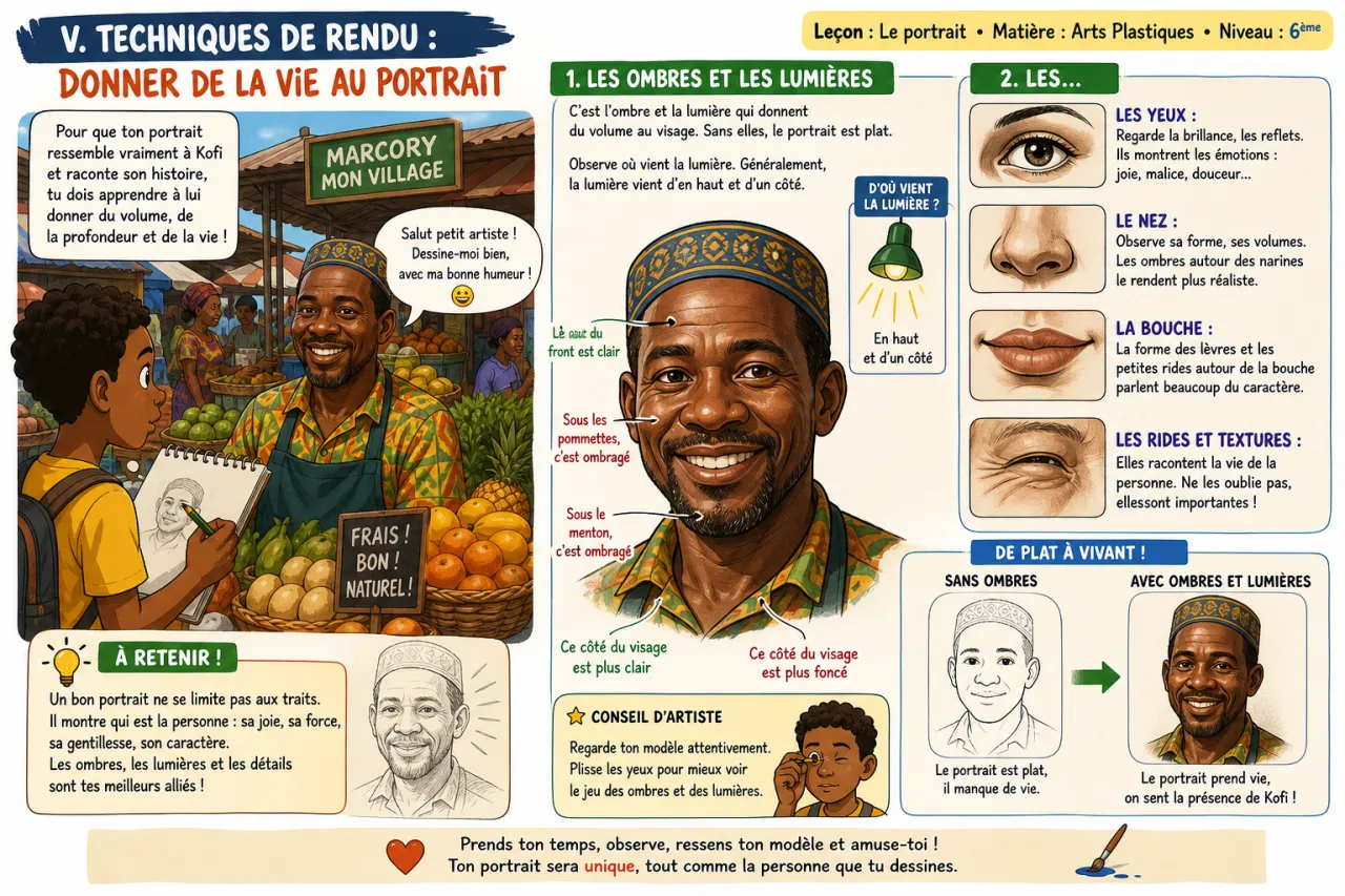 Le portrait — illustration