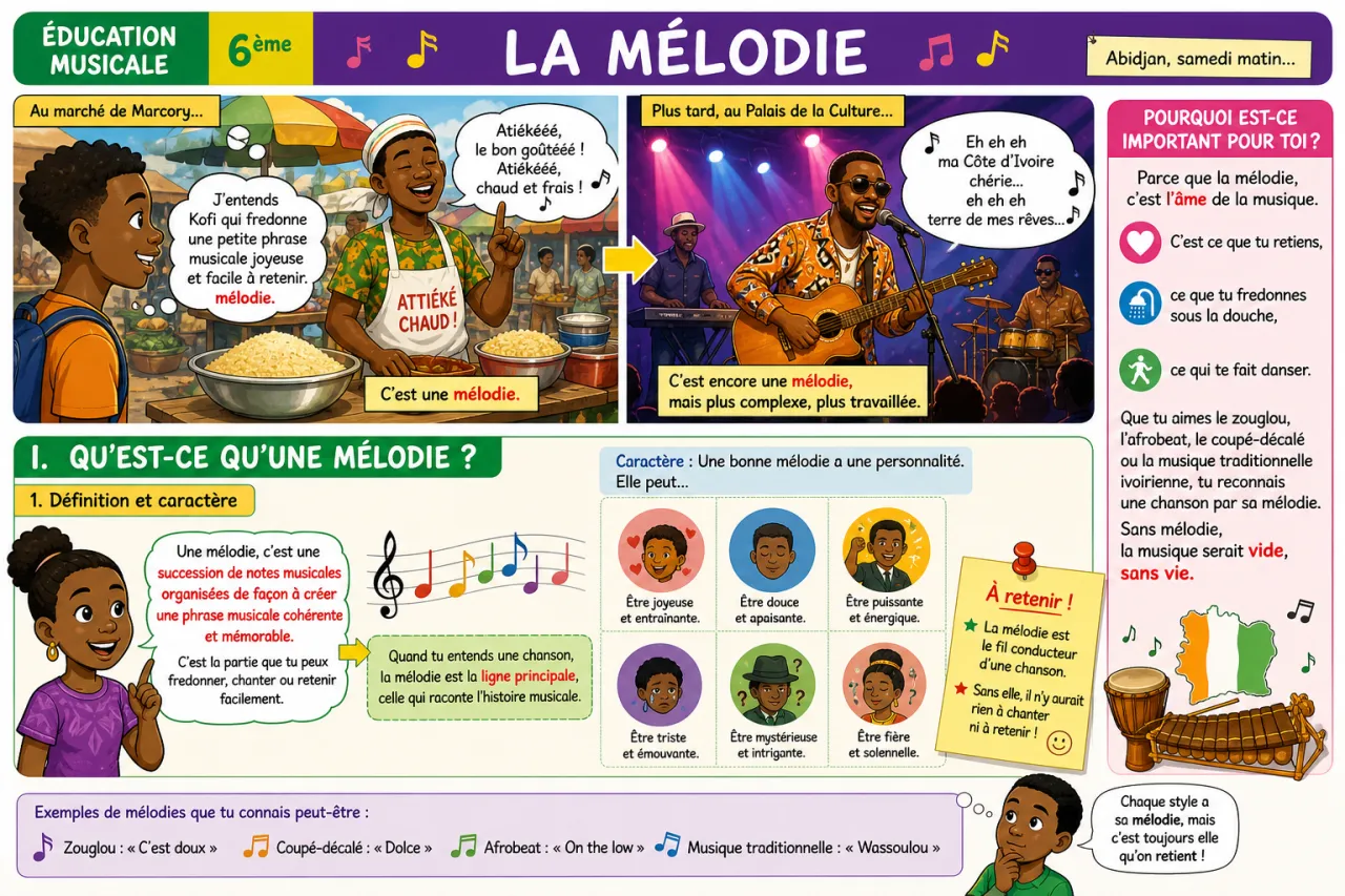 La mélodie — illustration