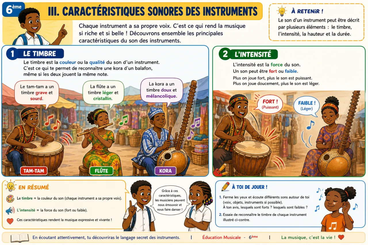 Les instruments — illustration