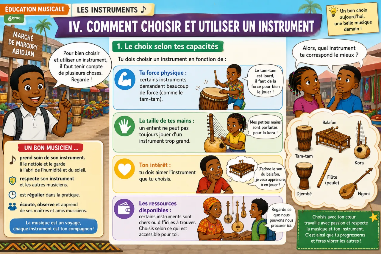 Les instruments — illustration