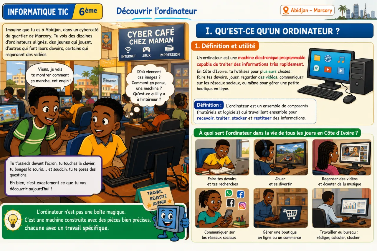 Découvrir l’ordinateur — illustration