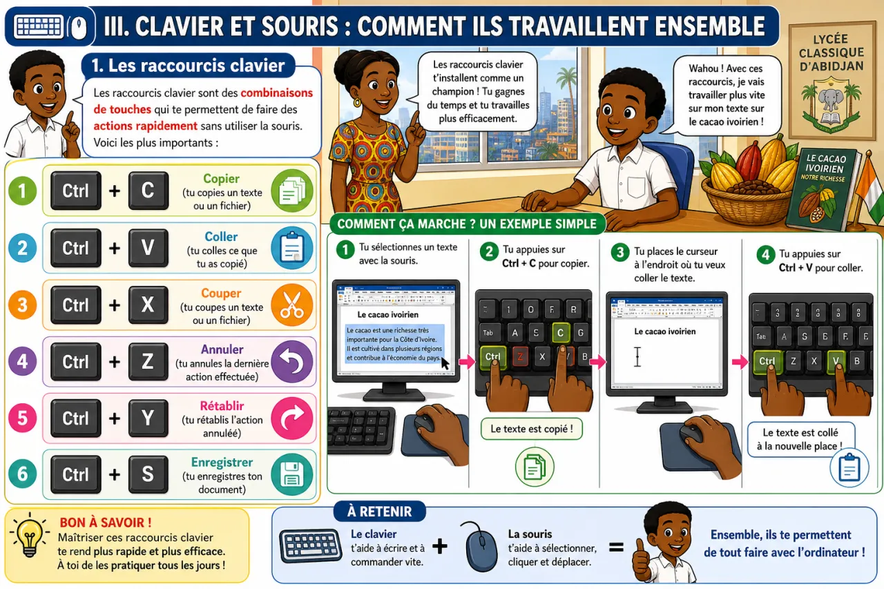 Le clavier et la souris — illustration