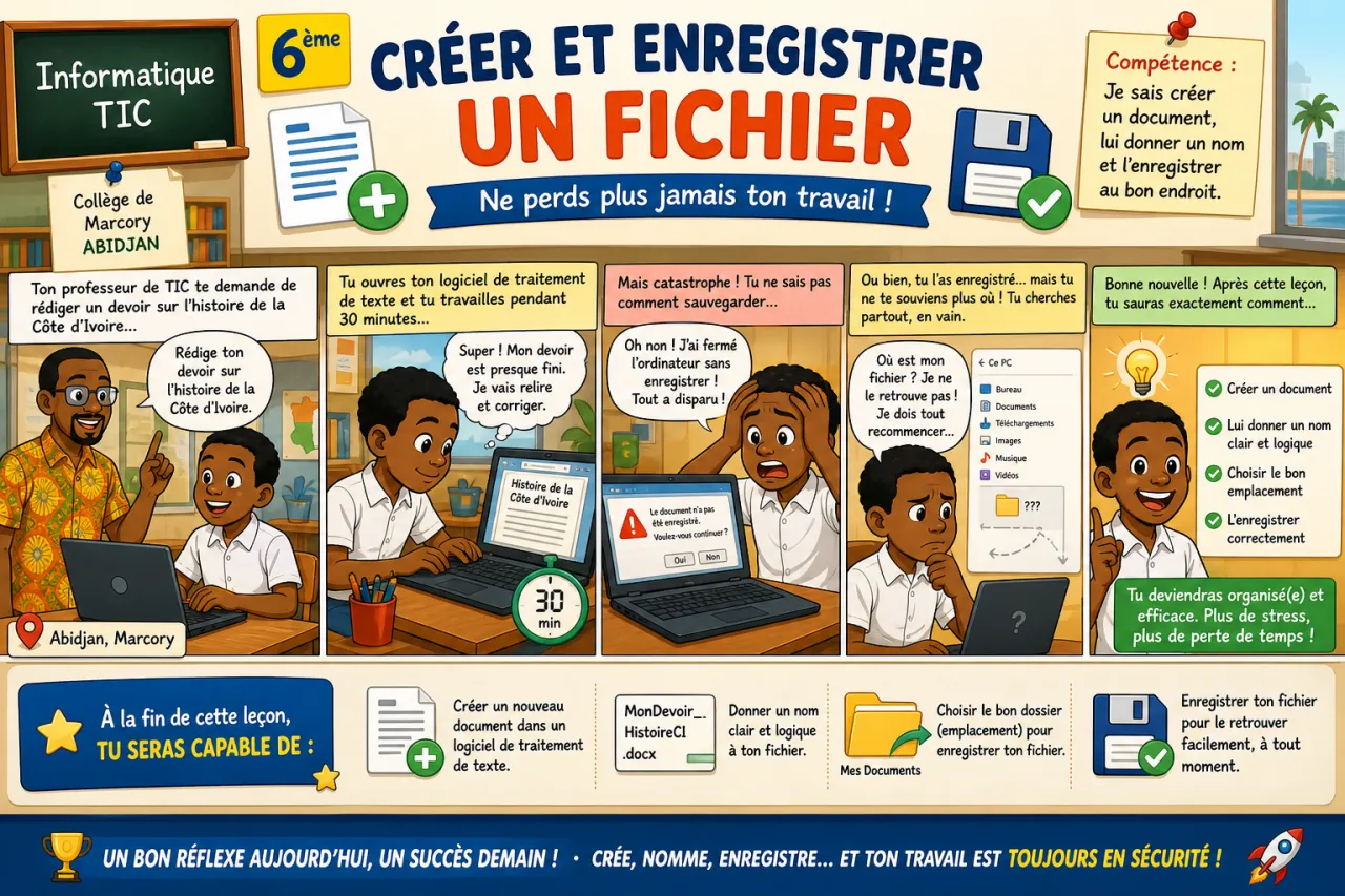Créer et enregistrer un fichier