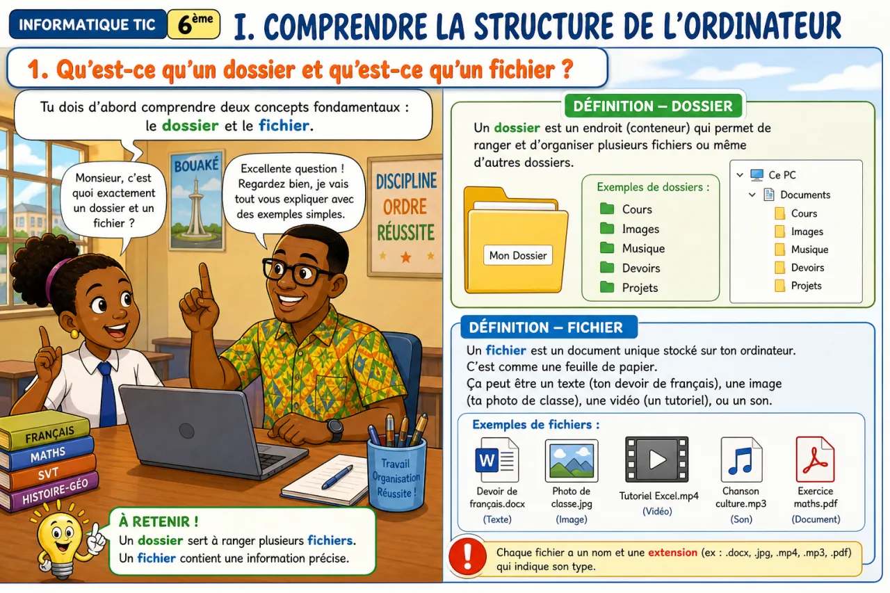 Organiser ses dossiers — illustration