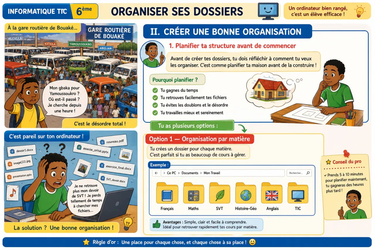 Organiser ses dossiers — illustration