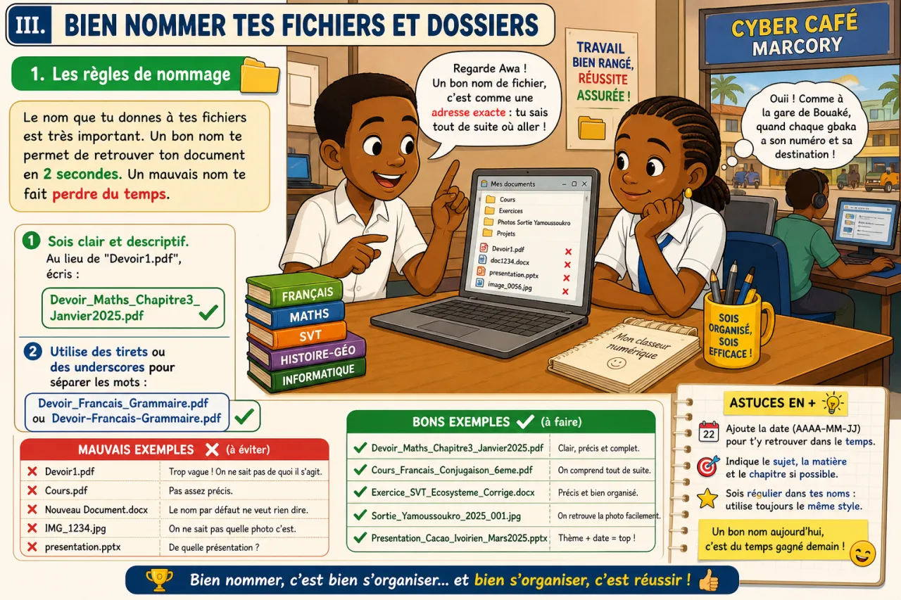 Organiser ses dossiers — illustration